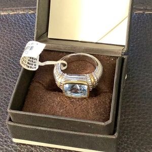 Womens Judith Ripka 18K/Sterling Silver ring 7